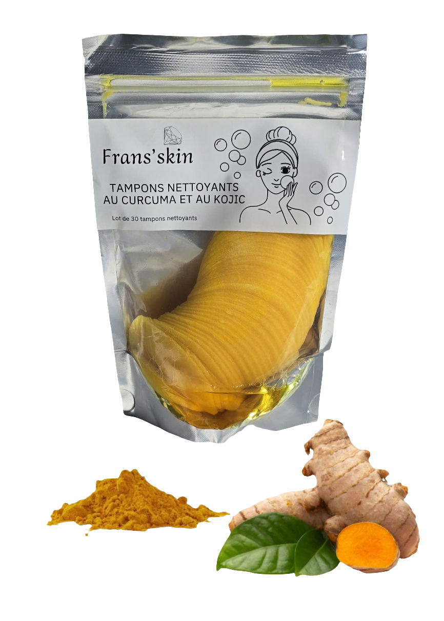 Disques de Coton au Curcuma & Acide kojique