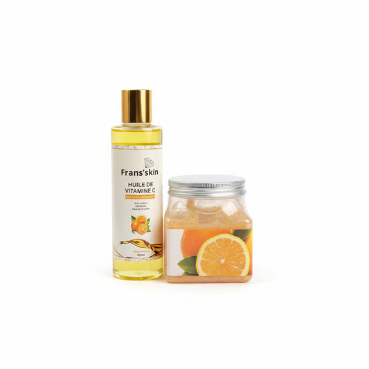 Gommage & Huile Corps — Exfoliant Hydratant Naturel