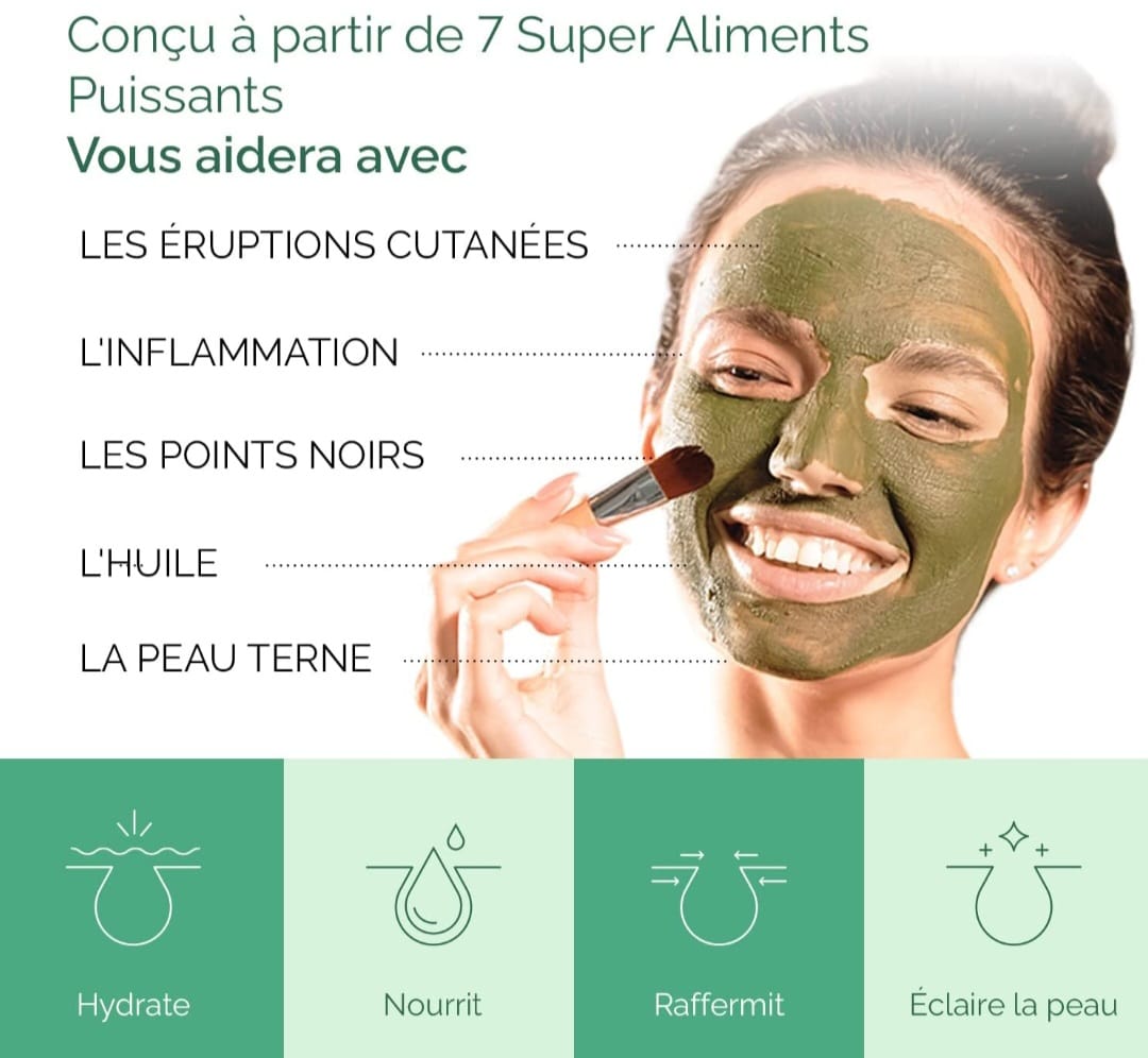 MASQUE ARGILE MATCHA -THE VERT