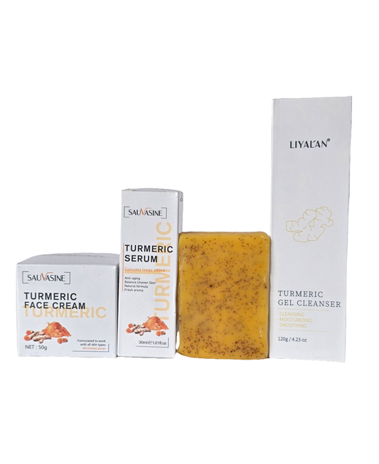 ROUTINE  NETTOYANT  AU CURCUMA JOUR