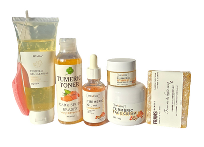 ROUTINE  NETTOYANT  AU CURCUMA SOIR