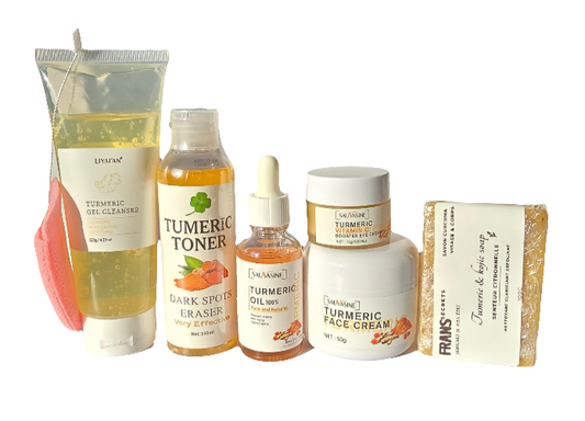 ROUTINE  NETTOYANT  AU CURCUMA SOIR