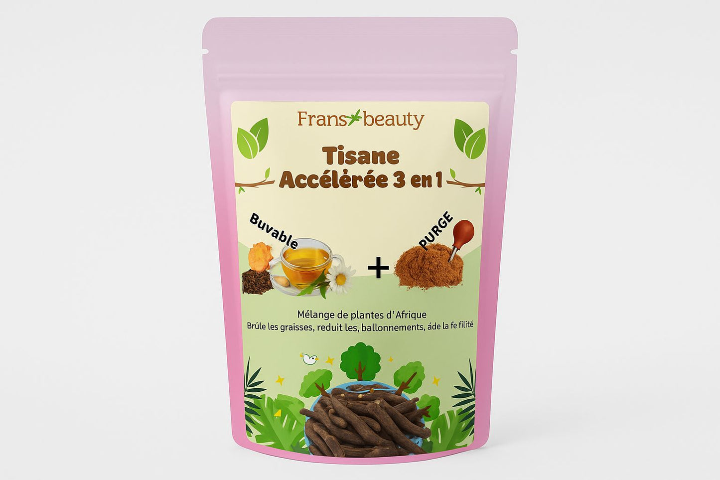 TISANE AMINCISSANTE ACCÉLÉRÉE : Buvable + Purge 3pcs