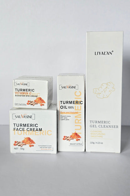 ROUTINE  NETTOYANT  AU CURCUMA SOIR