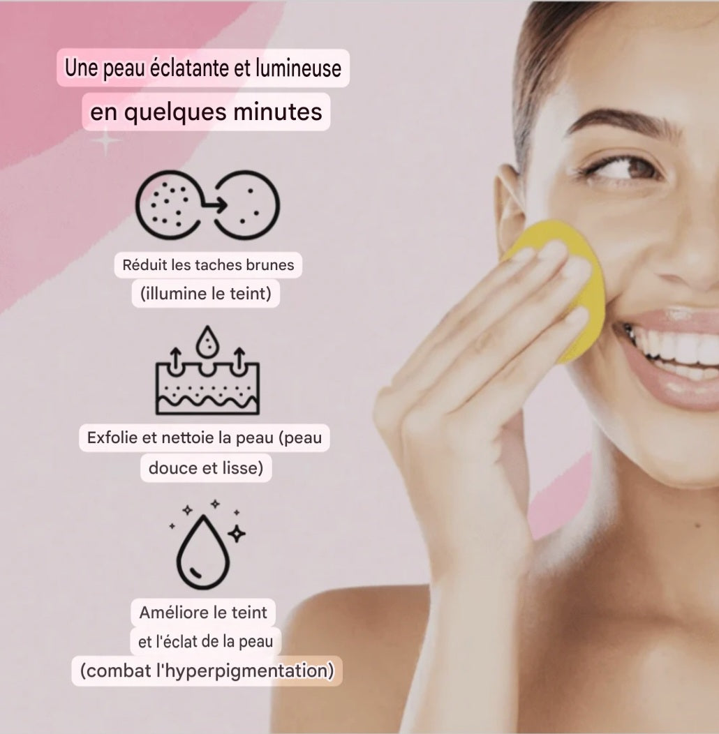 Disques de Coton au Curcuma & Acide kojique