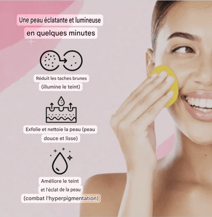 Disques de Coton au Curcuma & Acide kojique