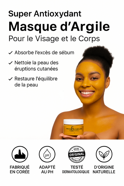 MASQUE ARGILE CURCUMA
