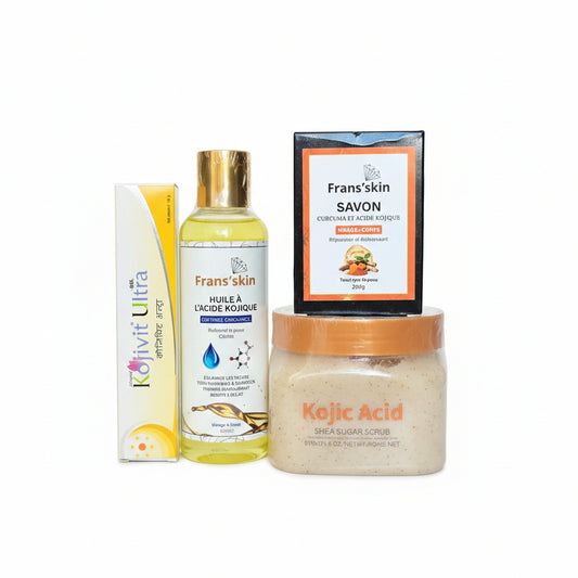 Kits kojic: Exfoliation et brillance