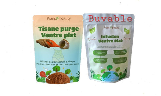 TISANE  VENTRE PLAT:  Nourrice Buvable + Purge 2pcs