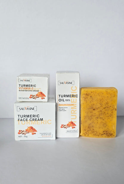 ROUTINE  NETTOYANT  AU CURCUMA SOIR